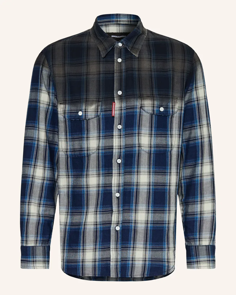 Dsquared2 Hemd Comfort Fit Dunkelblau