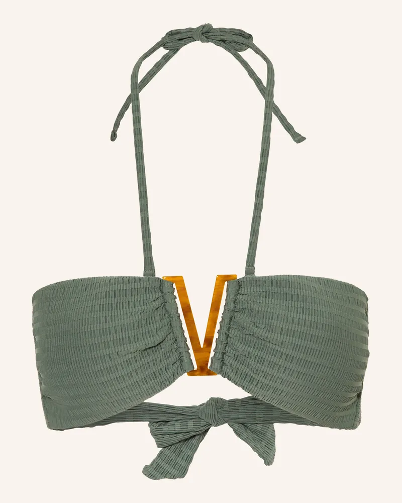 watercult Bandeau-Bikini-Top Essential Twist gruen Grün