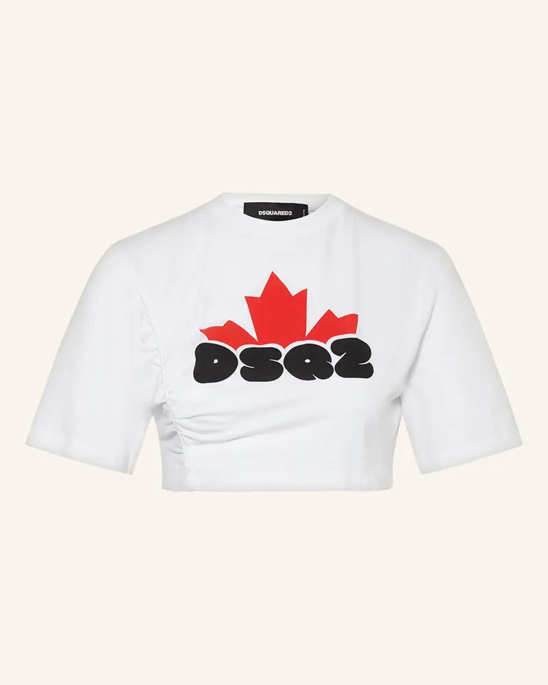 Dsquared2 Cropped-Shirt Weiss