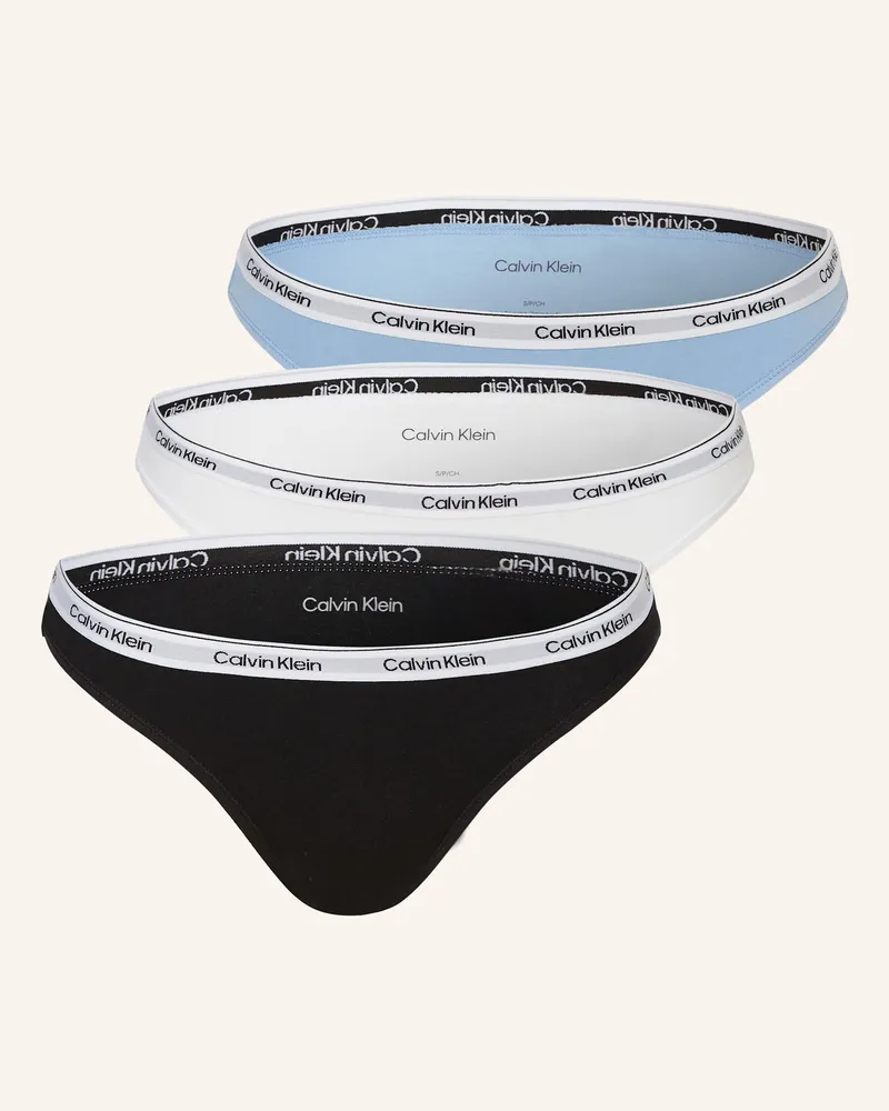 Calvin Klein 3er-Pack Slips MODERN LOGO Schwarz
