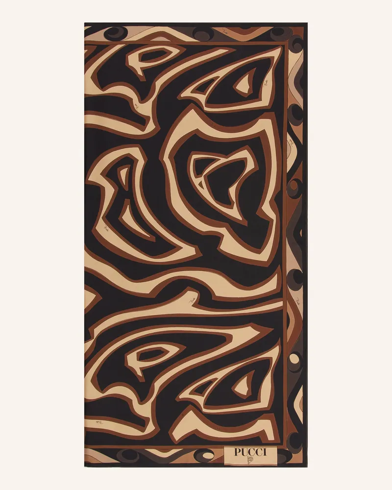 Emilio Pucci Seidentuch Cognac