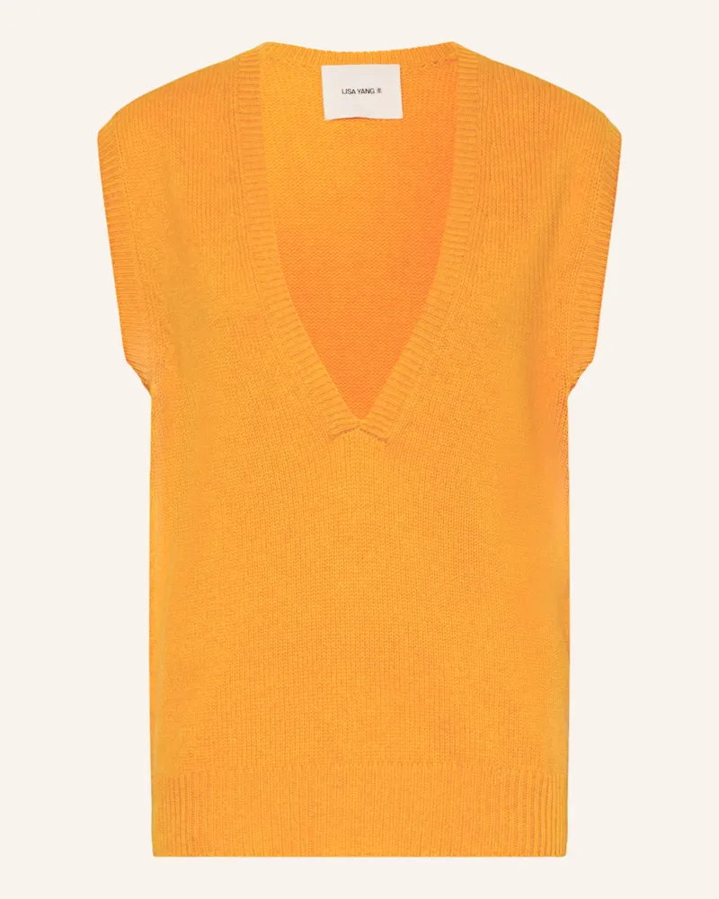 Lisa Yang Cashmere-Pullunder orange Orange