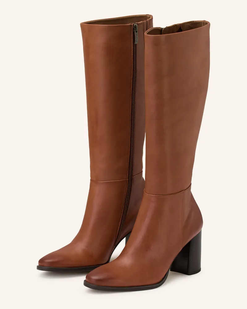 paul green Stiefel Cognac