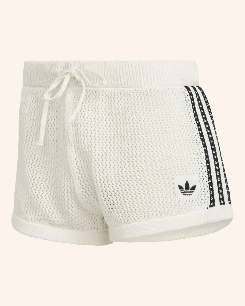 adidas Häkelshorts Knitted Crochet weiss Weiss