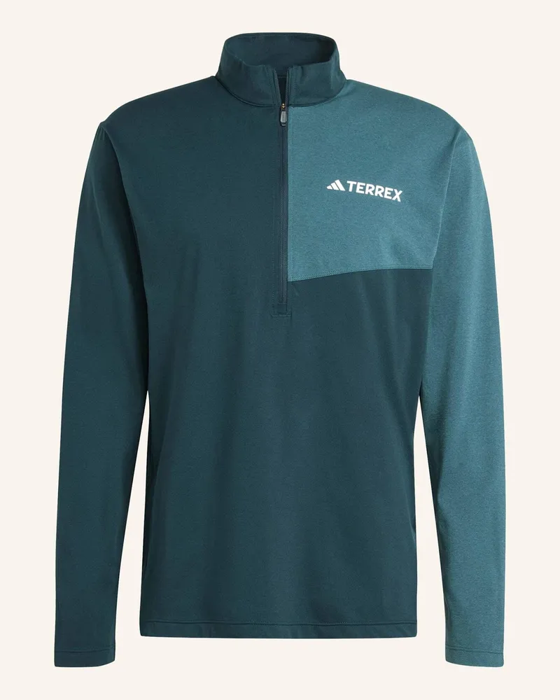 adidas TERREX MULTI CLIMACOOL 1/2 ZIP LONGSLEEVE Grün