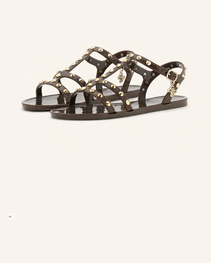 Guess Riemchensandalen Jelly braun Dunkelbraun