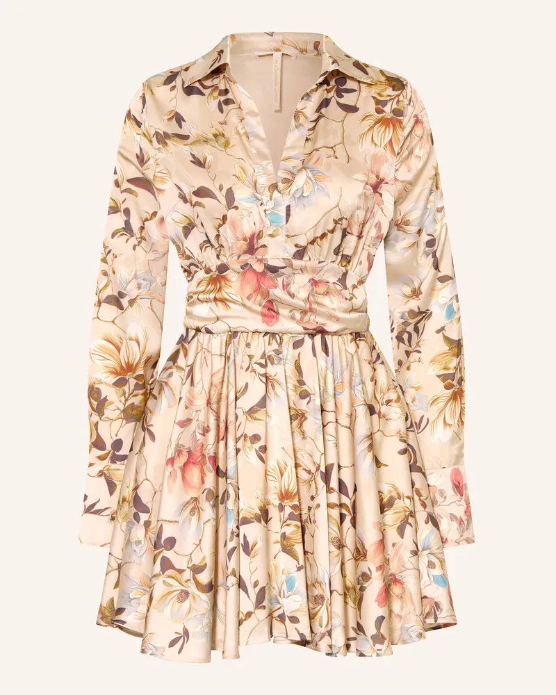 Guess Satinkleid beige Creme