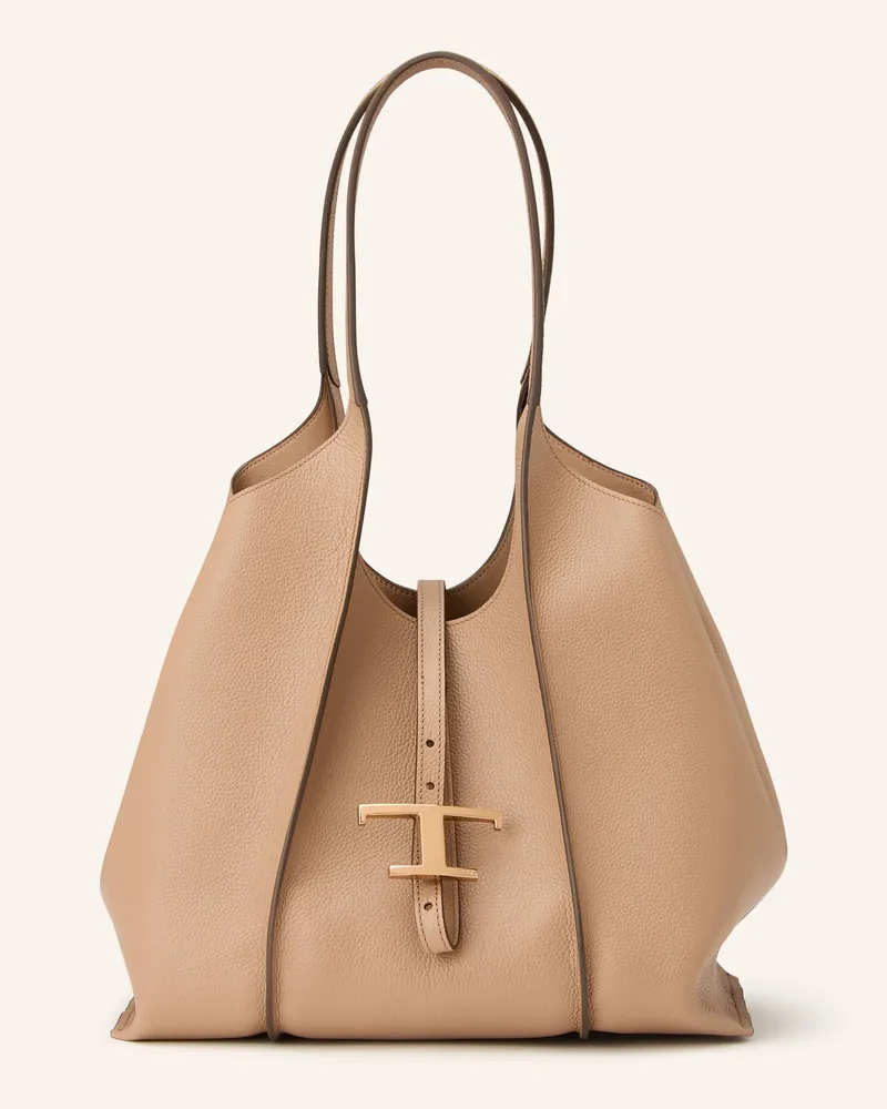 TOD'S Beuteltasche mit Pouch Camel