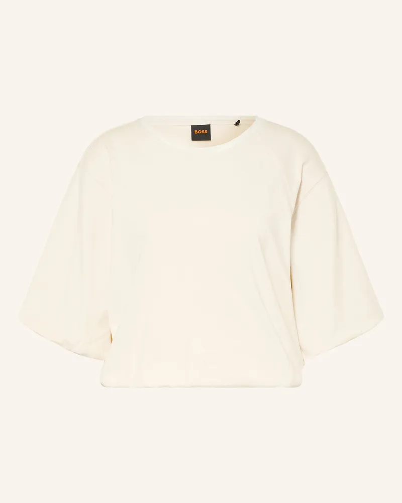 HUGO BOSS T-Shirt Elou weiss Creme