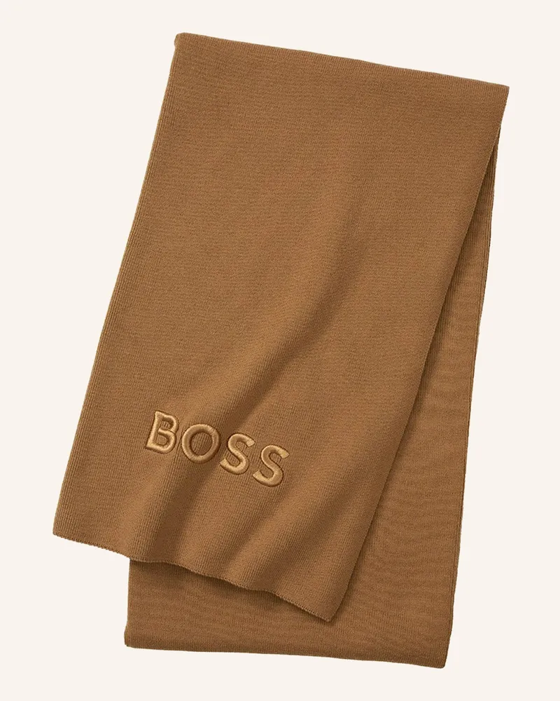 HUGO BOSS Plaid Boldlogo braun Camel