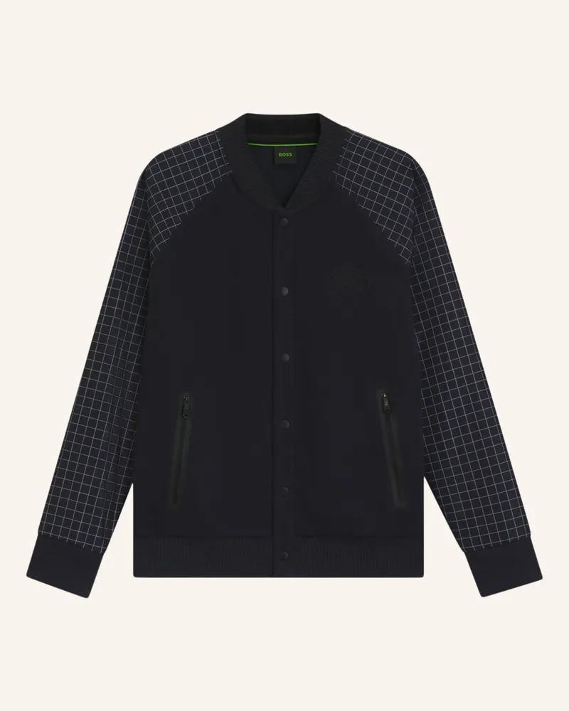 HUGO BOSS Sweatshirt FZ BOMBER GL Regular Fit Dunkelblau