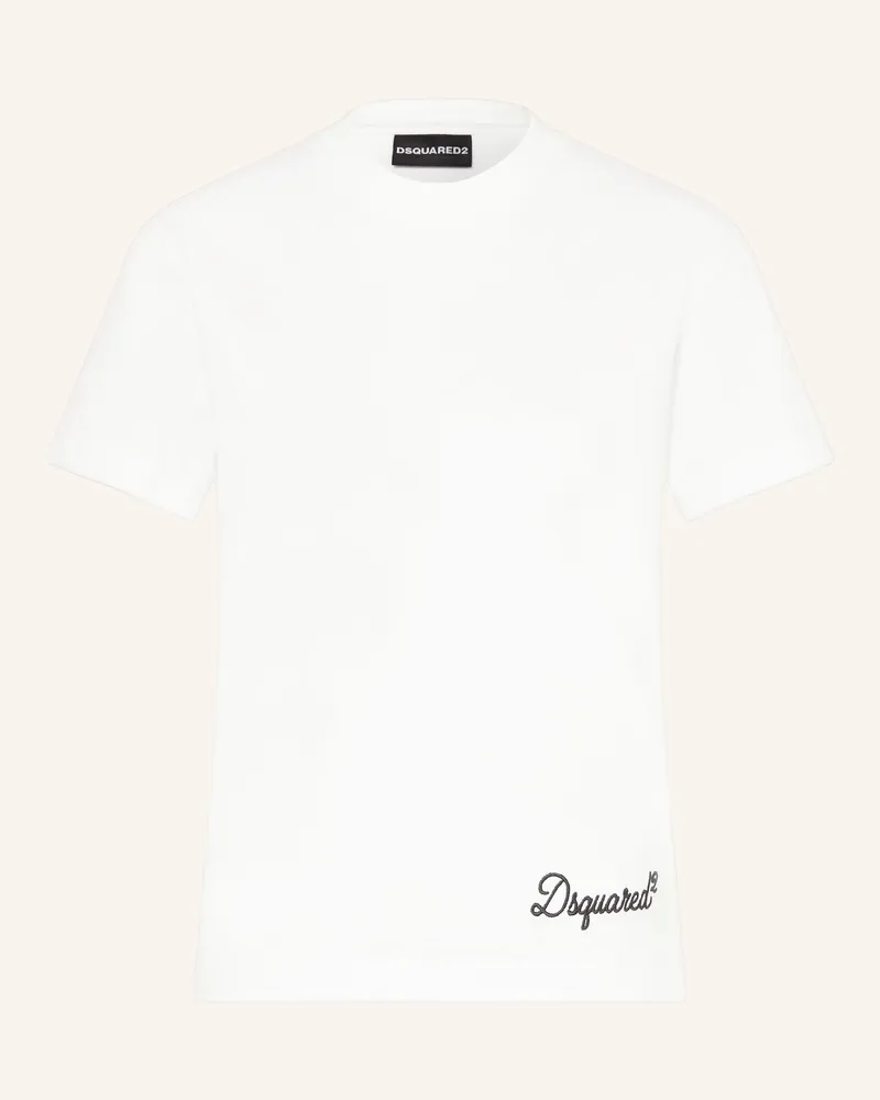 Dsquared2 T-Shirt SIGNATURE JUST RIGHT FIT Weiss