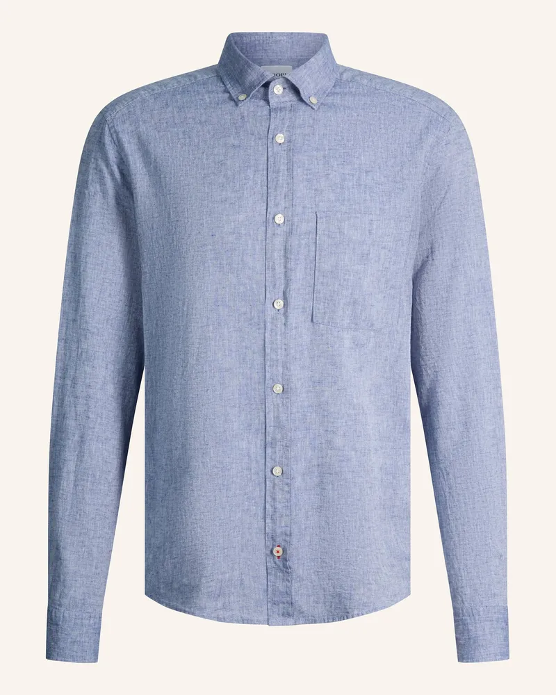 JOOP! Hemd HALI Regular Fit mit Leinen Dunkelblau