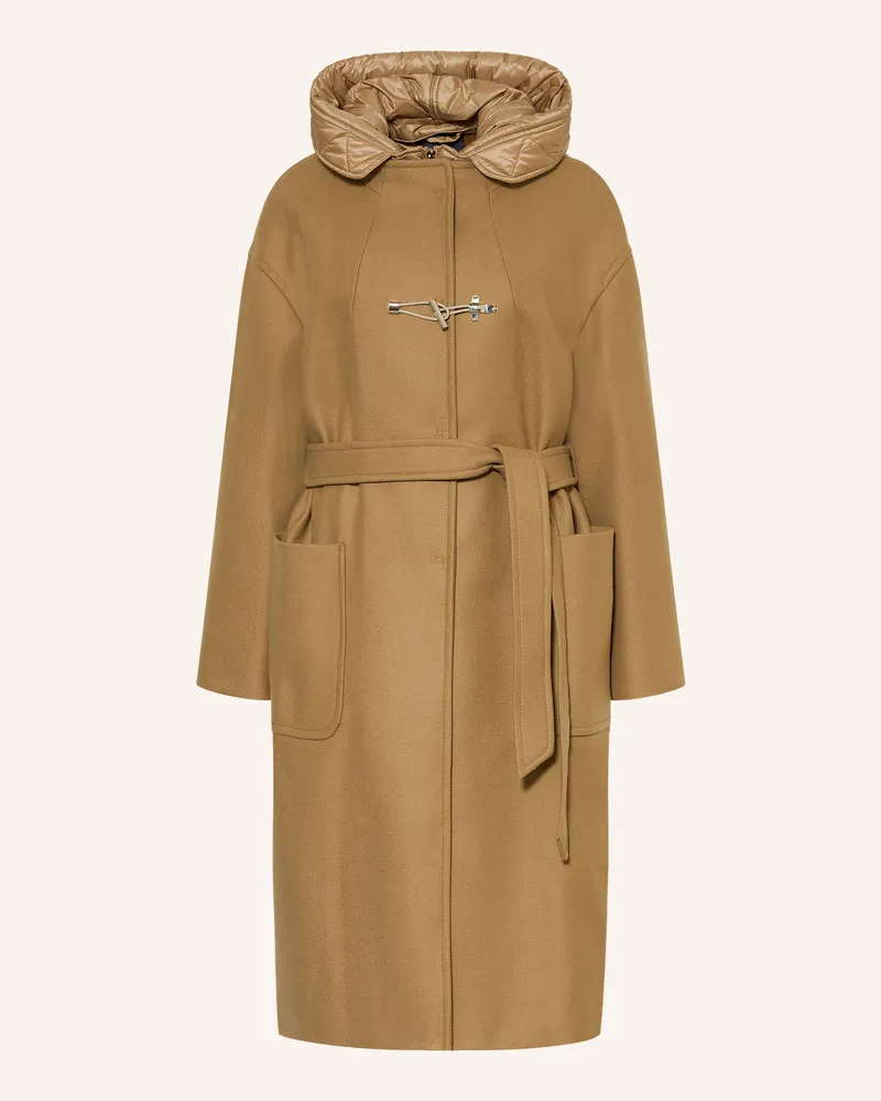 Fay Wollmlantel Mit Herausnehmbarer Blende braun Camel