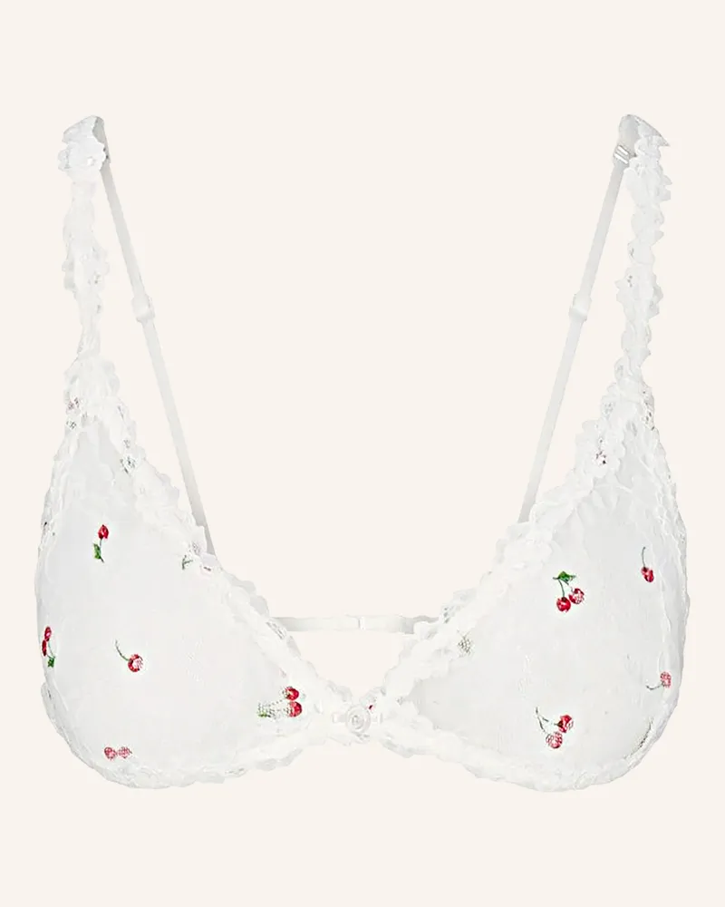 SKIMS Triangel-Bh Stretch Lace weiss Ivory