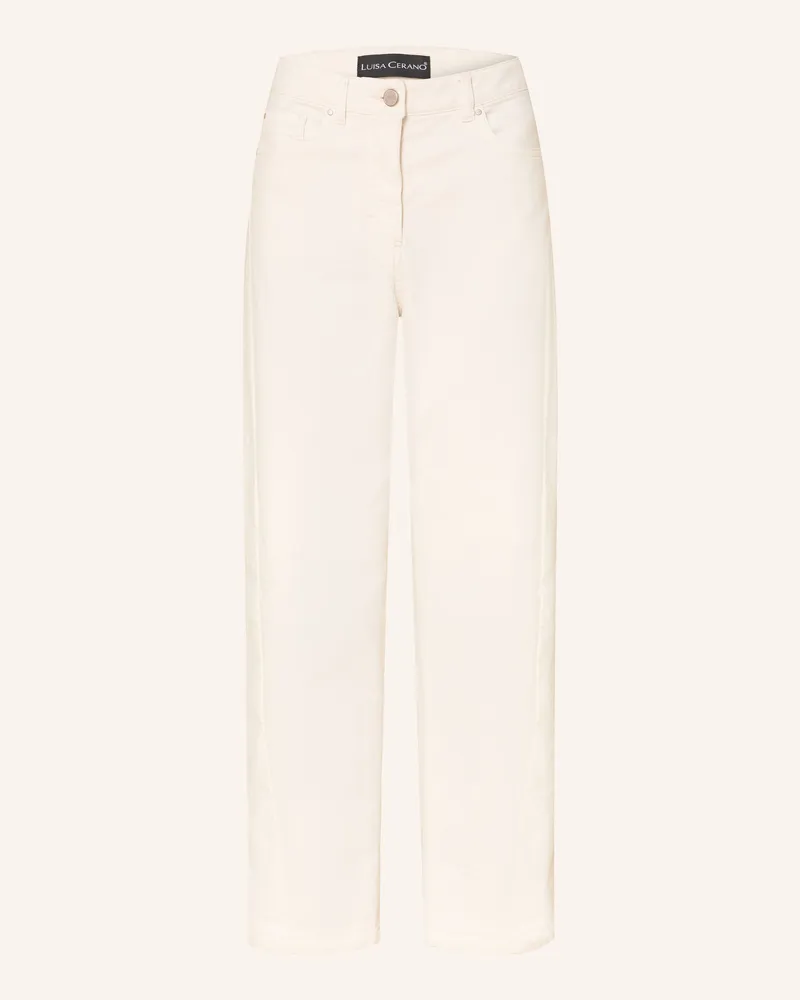 Luisa Cerano Barrel Jeans weiss 105