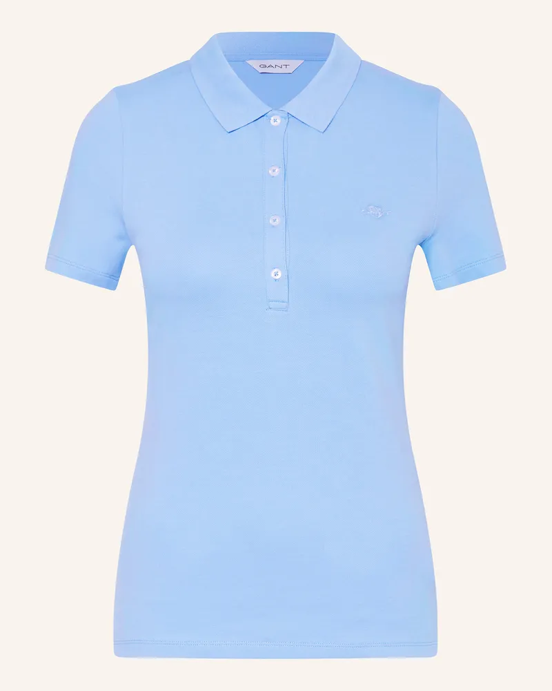 Gant Piqué-Poloshirt blau Blau
