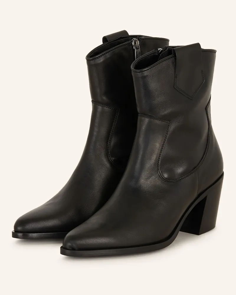 Darling Harbour Cowboy Boots Schwarz