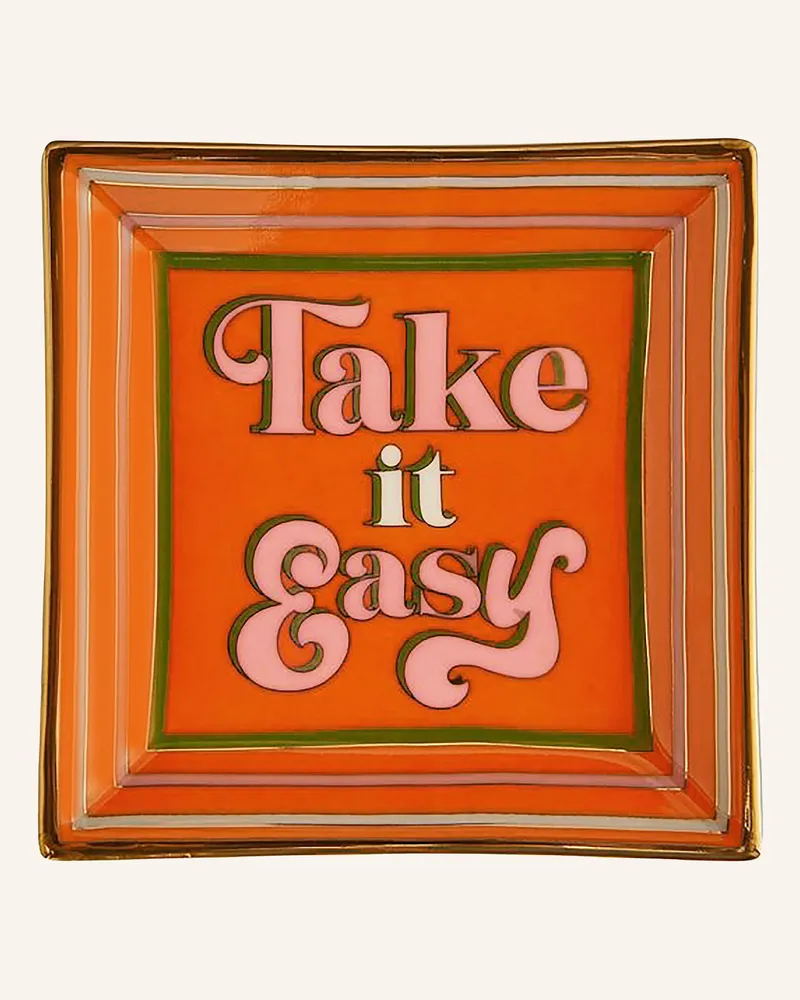Jonathan Adler Schale TAKE IT EASY Orange