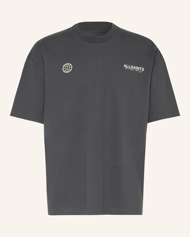 AllSaints T-Shirt Emblem grau Dunkelgrau