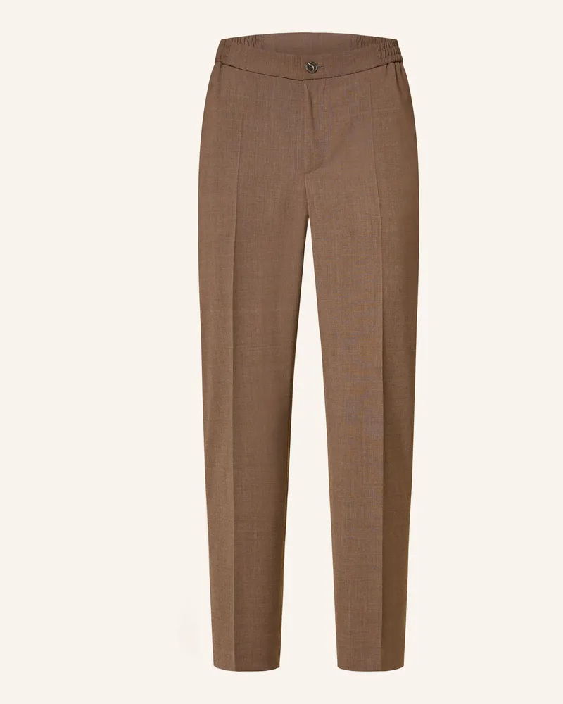 HUGO BOSS Anzughose GOS233F1X Slim Fit Braun