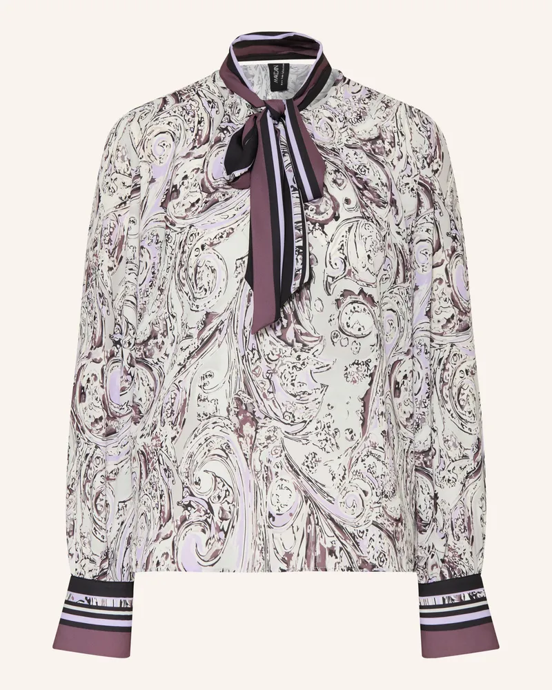 Marc Cain Bluse Mit Abnehmbarer Schluppe weiss 724
