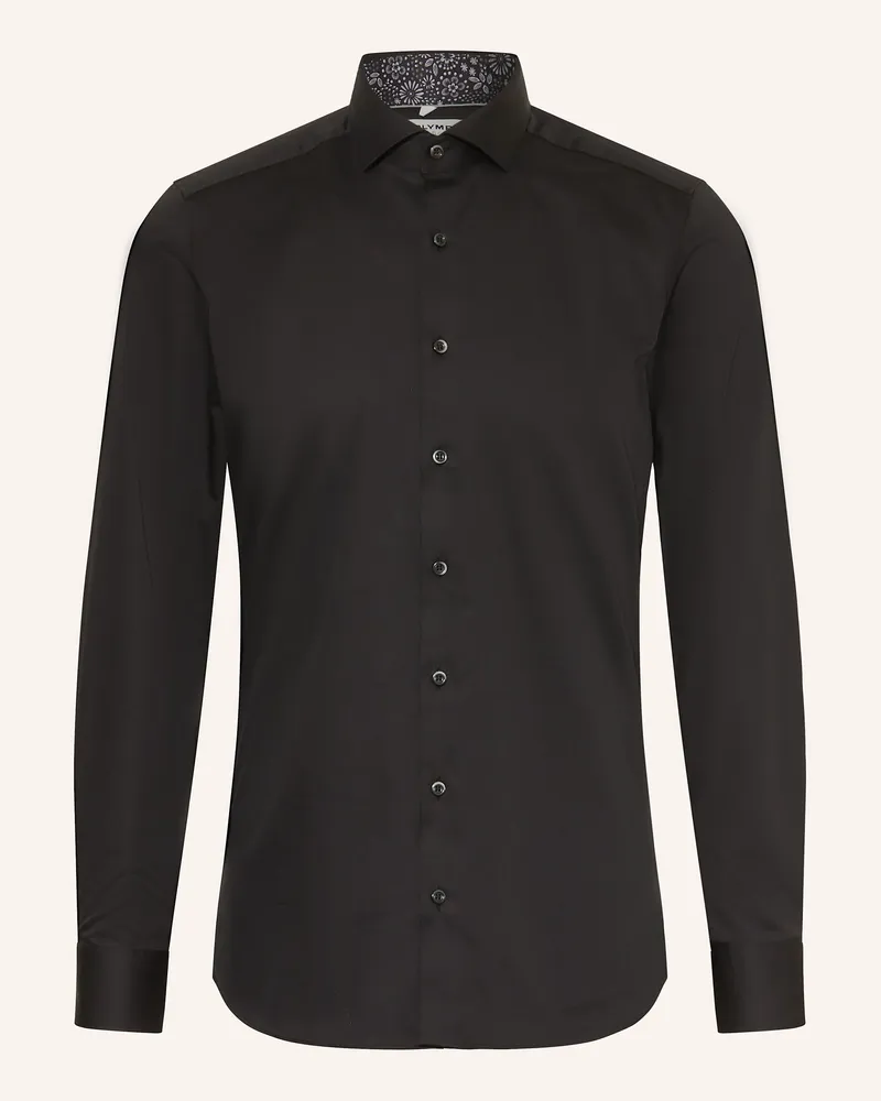 Olymp Hemd Level Five body fit Schwarz