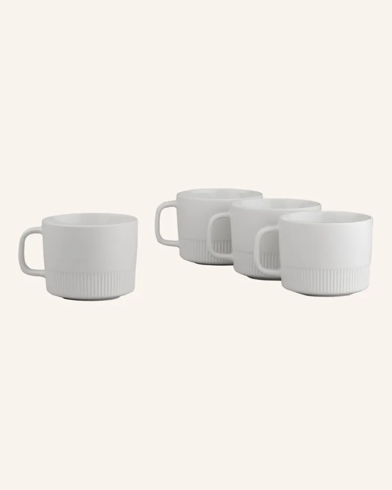 Marc O'Polo 4er-Set Henkelbecher MOMENTS Weiss