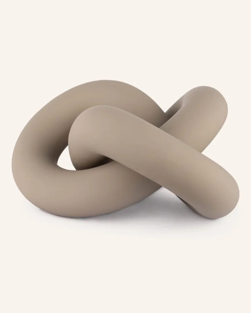 COOEE Design Dekofigur Knot Table Large beige Hellgrau