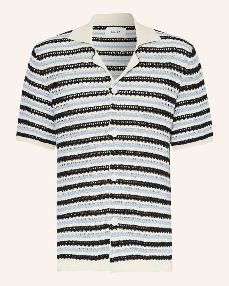 NN 07 Strickhemd HENRY Regular Fit Weiss
