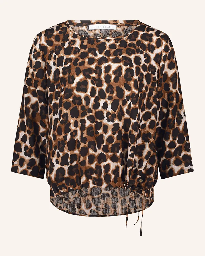 Betty Barclay Blusenshirt mit 3/4-Arm Dunkelbraun