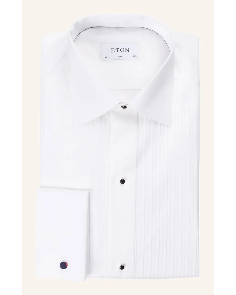 Eton Smoking-Hemd EVE Slim Fit mit Umschlagmanschette Weiss