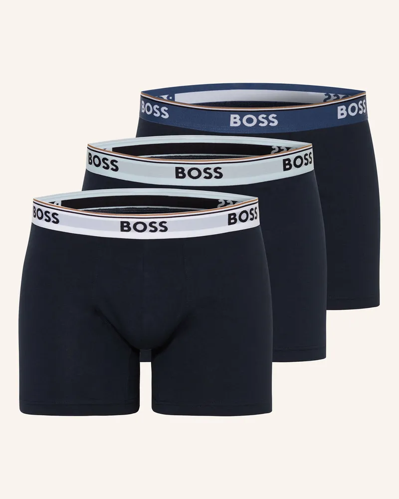 HUGO BOSS 3er-Pack Boxershorts POWER Dunkelblau