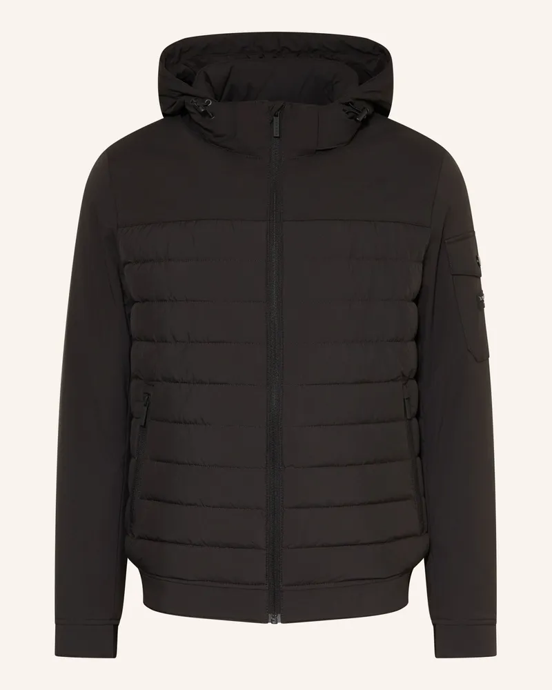 Bugatti Blouson Mit Abnehmbarer Kapuze schwarz Schwarz