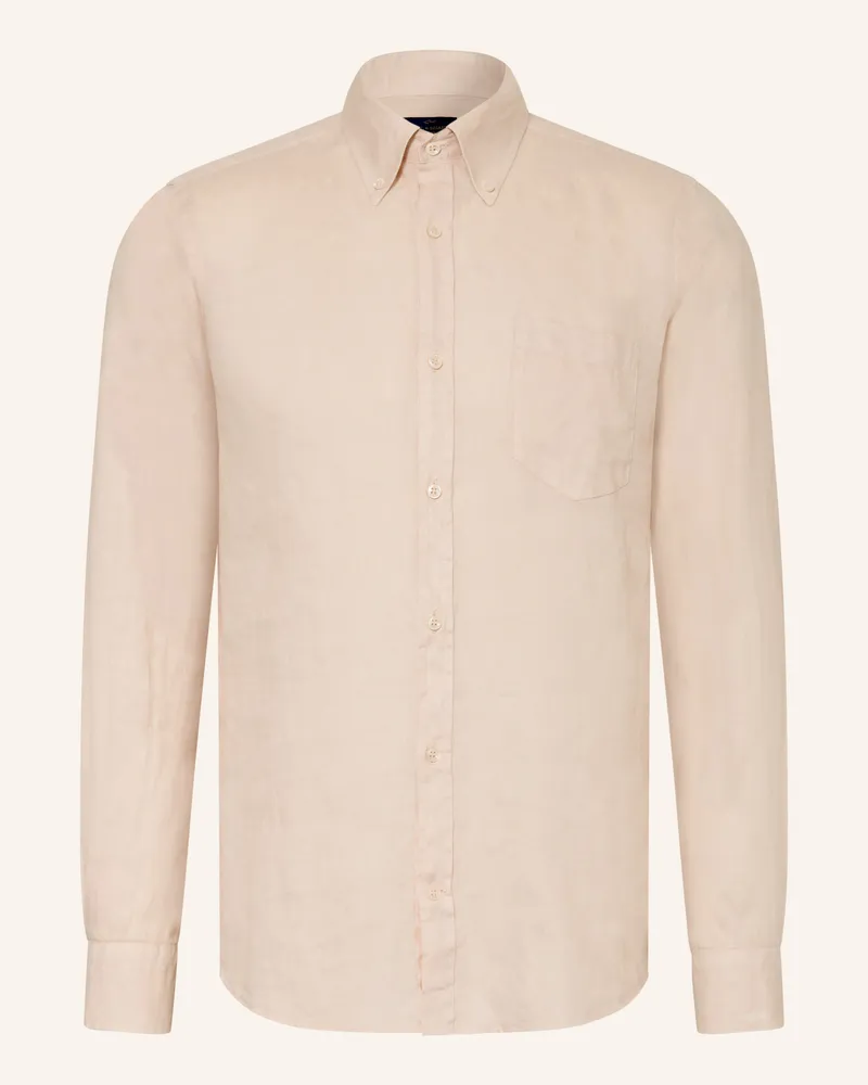 Paul & Shark Leinenhemd Regular Fit Beige