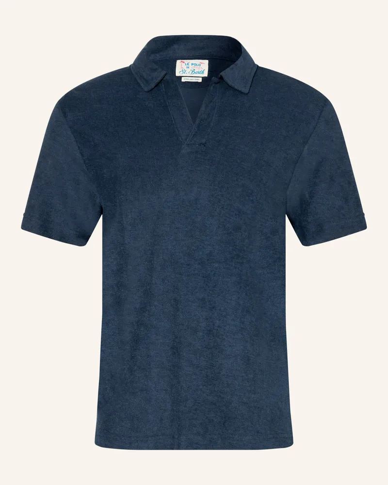 MC2 Saint Barth Frottee-Poloshirt Jeremy blau Dunkelblau