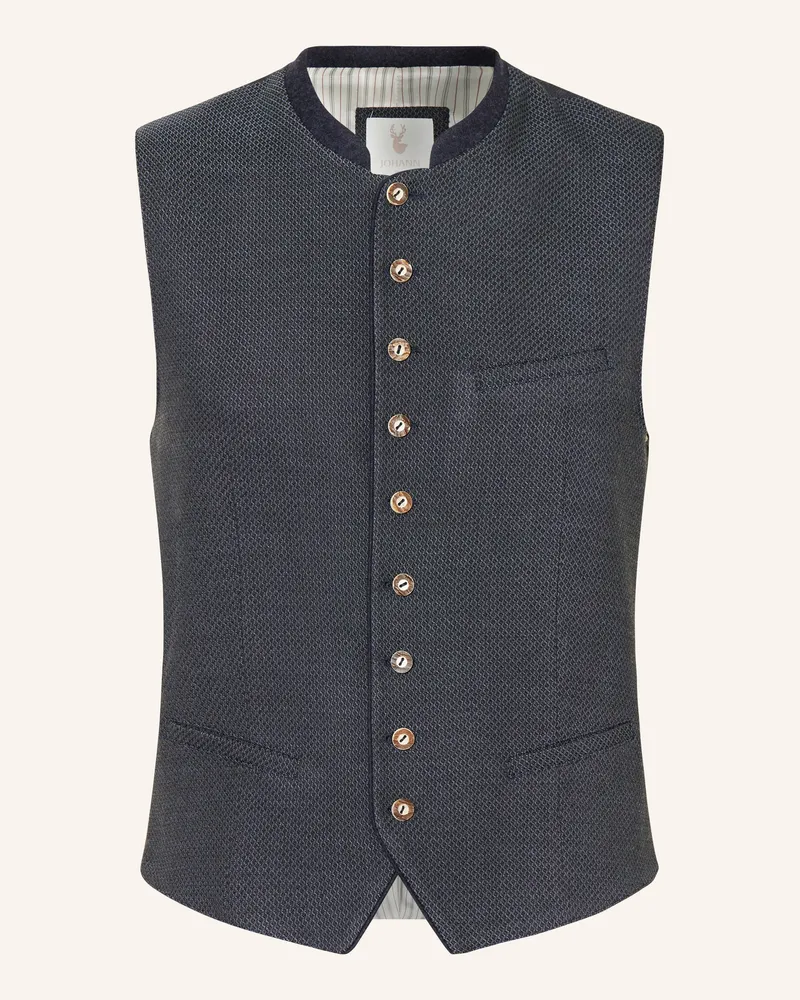 Johann & Johanna Trachtenweste Slim Fit Dunkelblau