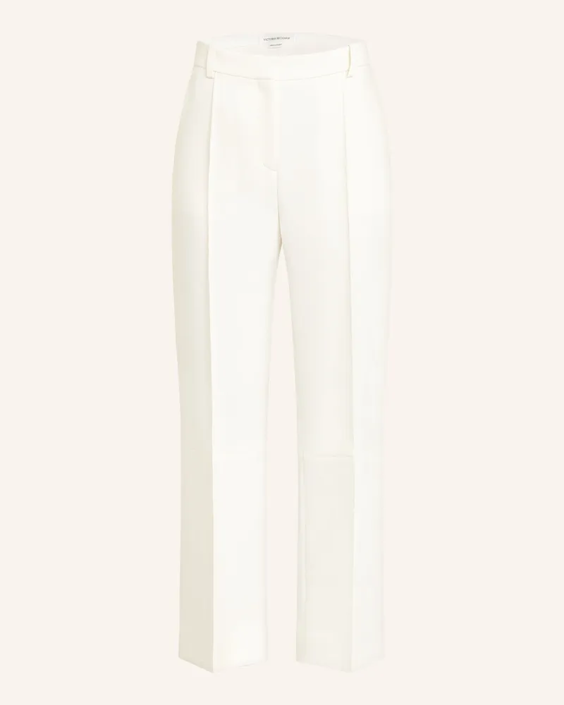 Victoria Beckham Hose weiss Ecru
