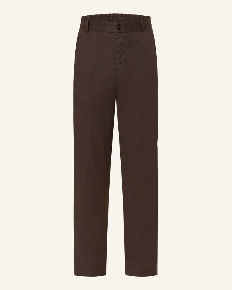 JOOP! Anzughose River Extra Slim Fit Mit Leinen braun 204