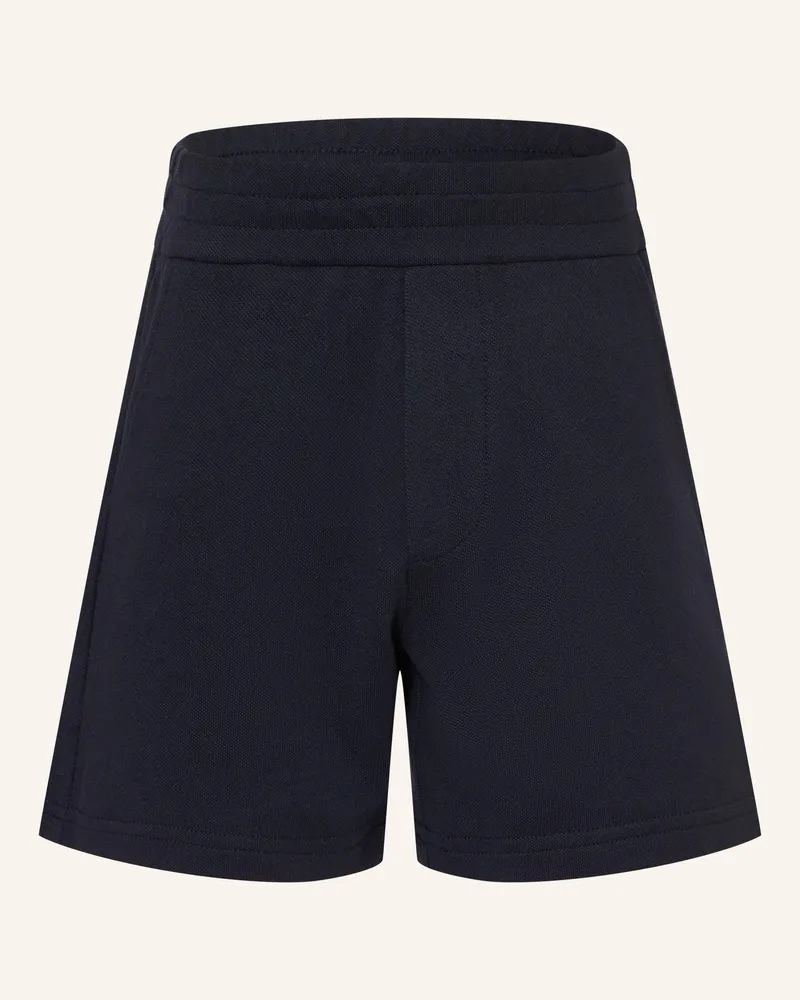 Moncler Piqué-Shorts blau Dunkelblau