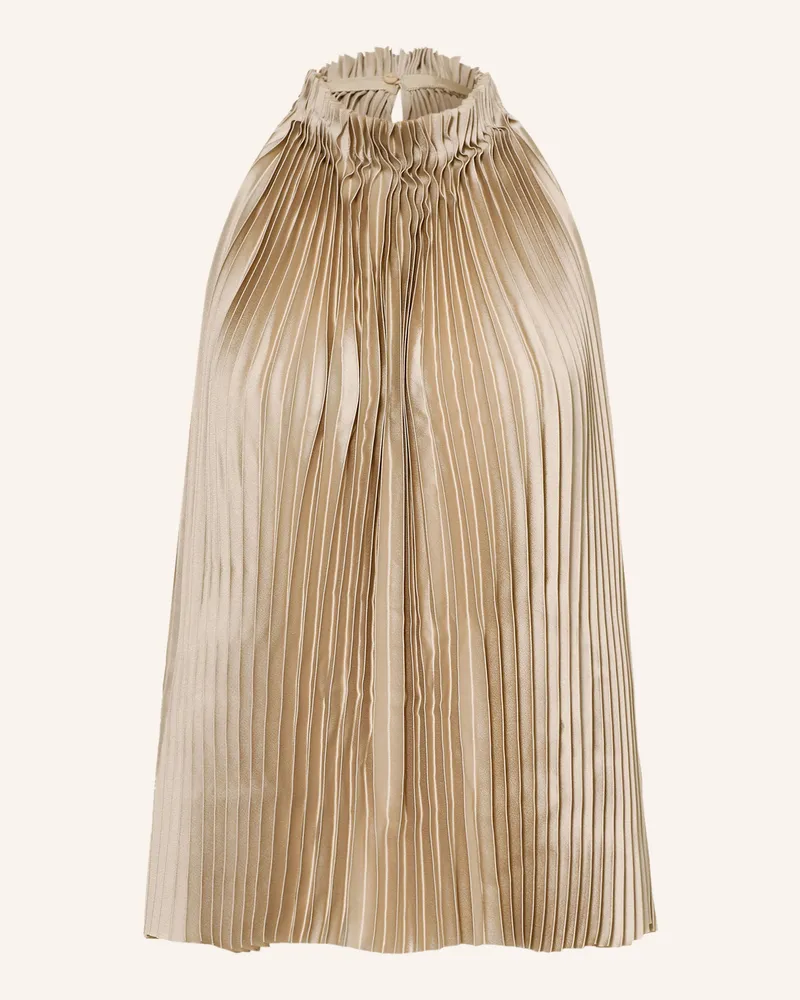 Reiss Plisseetop Kali beige Hellbraun