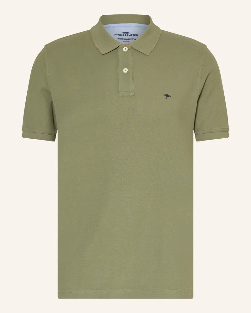 Fynch-Hatton Piqué-Poloshirt Oliv