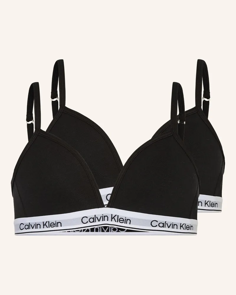 Calvin Klein 2er-Pack Bustiers ICON COTTON STRETCH Schwarz