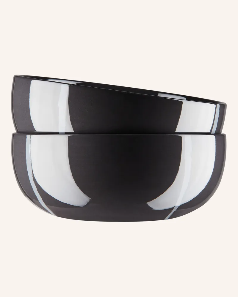 Serax 2er-Set Schalen Zuma S grau Dunkelgrau