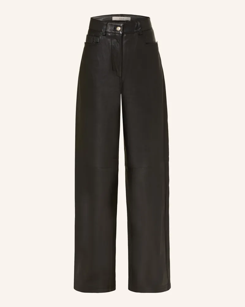 REMAIN Lederhose schwarz Schwarz