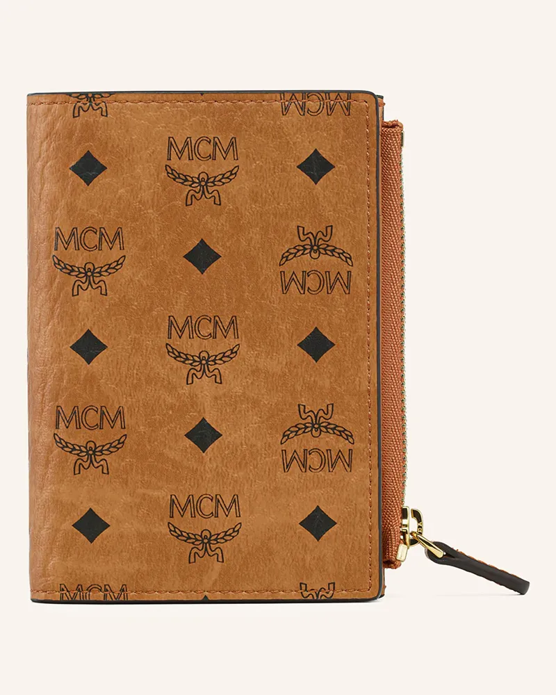MCM Geldbörse braun Cognac