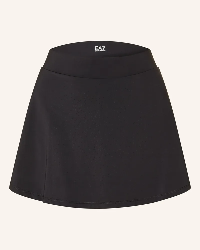 EA7 Tennisrock schwarz Schwarz