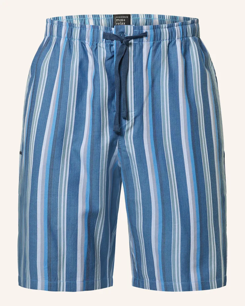 Schiesser Schlafshorts MIX+RELAX Blau