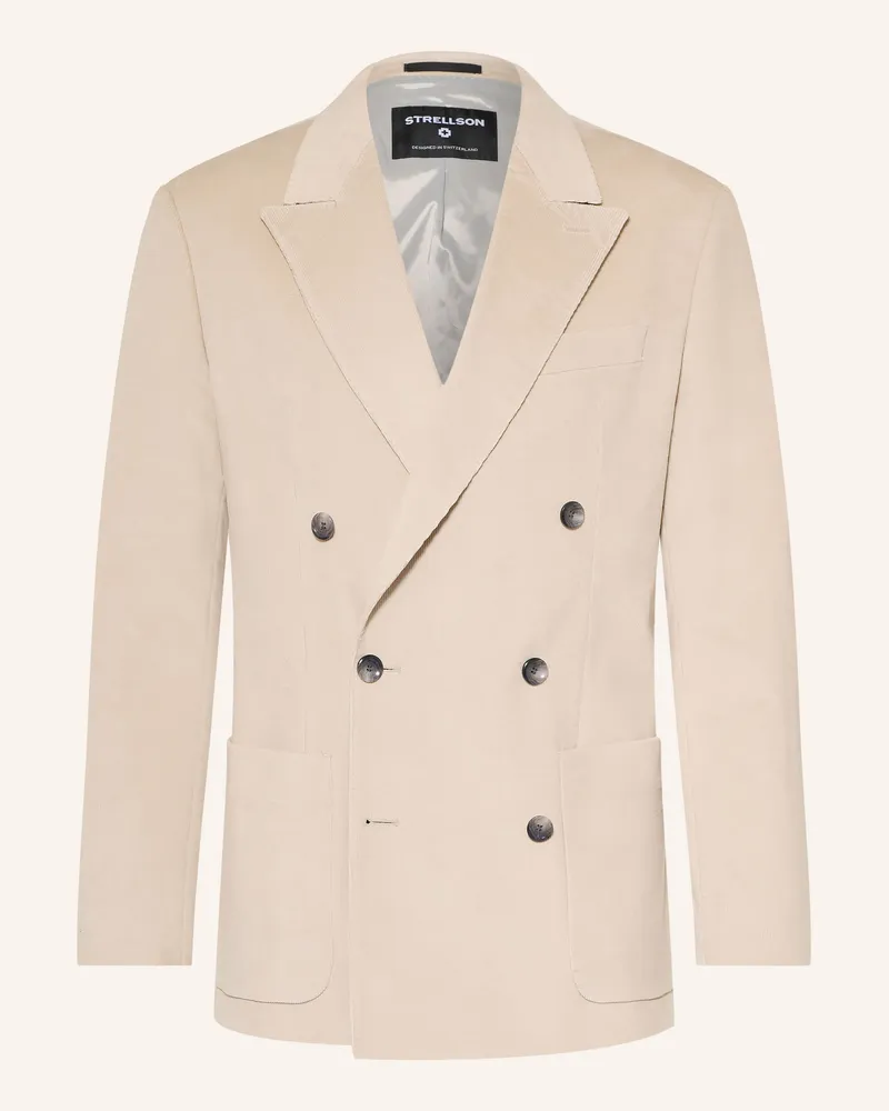 Strellson Anzugsakko Ashton Slim Fit Aus Cord weiss 103