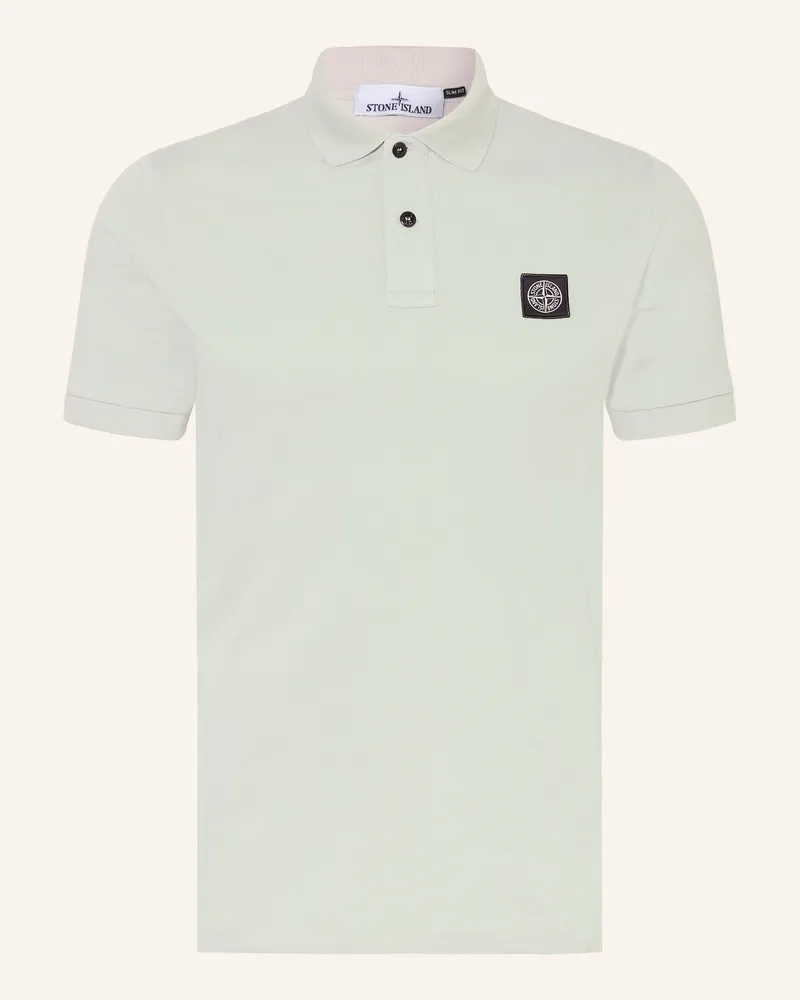 Stone Island Piqué-Poloshirt Hellgrün